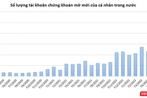 Kỷ lục hơn 476.000 tài khoản chứng khoán mở mới tháng 5/2022