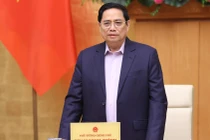 Thủ tướng Phạm Minh Chính phát biểu khai mạc phiên họp Chính phủ chuyên đề về xây dựng pháp luật tháng 2/2022 (Ảnh: VGP)