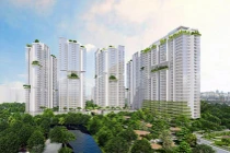 Phối cảnh dự án khu phức hợp của CapitaLand trên khu đất 8ha tại TP. Thủ Đức (Nguồn: CapitaLand)