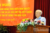 Tổng bí thư Nguyễn Phú Trọng tại Hội nghị 