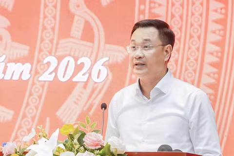 Bí thư Thành uỷ Đà Nẵng Lê Ngọc Quang phát biểu tại Hội nghị lần thứ 3 Ban Chấp hành Đảng bộ thành phố Đà Nẵng khóa I, diễn ra ngày 27/3.