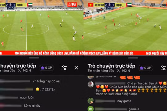 Hình ảnh game giả lập trận U23 Việt Nam – U23 UAE trên YouTube thu hút 140.000 người xem