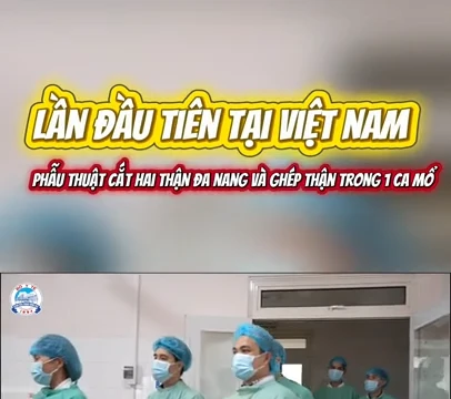 Khối u thận đa nang nặng gần 10 kg được lấy ra từ cơ thể bệnh nhân.