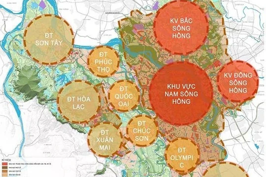 Hà Nội muốn định hướng phát triển không gian tại 12 khu vực