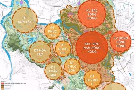 Hà Nội muốn định hướng phát triển không gian tại 12 khu vực