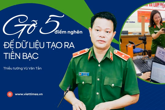 Thiếu tướng Vũ Văn Tấn: Gỡ 5 điểm nghẽn để dữ liệu tạo ra tiền bạc