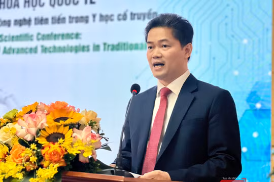 Thứ trưởng Bộ Y tế Vũ Mạnh Hà phát biểu tại hội thảo