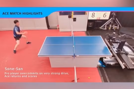 Xem cách robot AI lần đầu tiên đánh bại VĐV bóng bàn chuyên nghiệp