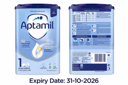 Sữa Aptamil bị thu hồi ở châu Âu, Việt Nam khẩn trương rà soát