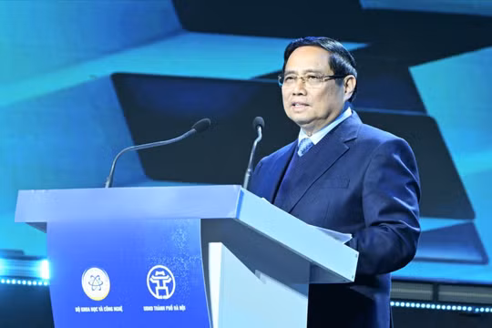 Thủ tướng Phạm Minh Chính phát biểu tại Lễ khai mạc Techfest Việt Nam 2025.