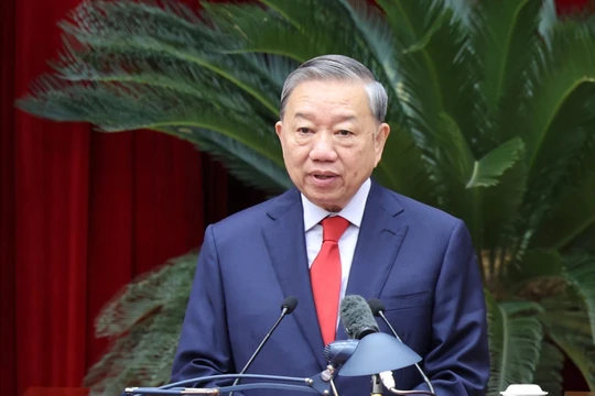 Tổng bí thư Tô Lâm phát biểu tại hội nghị. Ảnh: VGP.