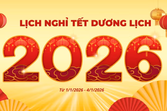 Phó Thủ tướng chốt nghỉ 4 ngày Tết Dương lịch 2026