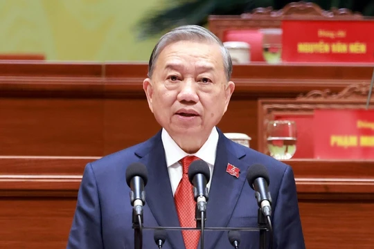 Tổng bí thư Tô Lâm chủ trì họp báo quốc tế.