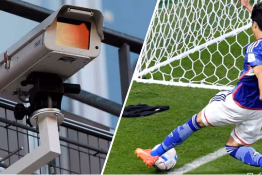 Công nghệ video Hawk-Eye của Sony đã xác định được pha kiến ​​tạo của Kaoru Mitoma trong trận đấu với Tây Ban Nha năm 2022 là hợp lệ. Ảnh: Reuters.