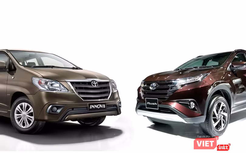 Toyota Rush có bộ lưới tản nhiệt khá giống với bản nâng cấp cuối cùng của Innova thế hệ đầu tiên.