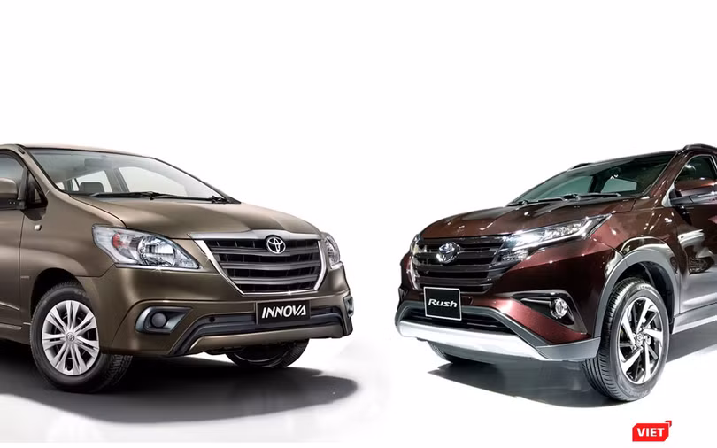 Toyota Rush có bộ lưới tản nhiệt khá giống với bản nâng cấp cuối cùng của Innova thế hệ đầu tiên.