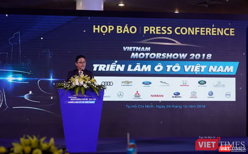 Ông Ông Toru Kinoshita - Chủ tịch VAMA phát biểu khai mạc triển lãm VMS 2018.