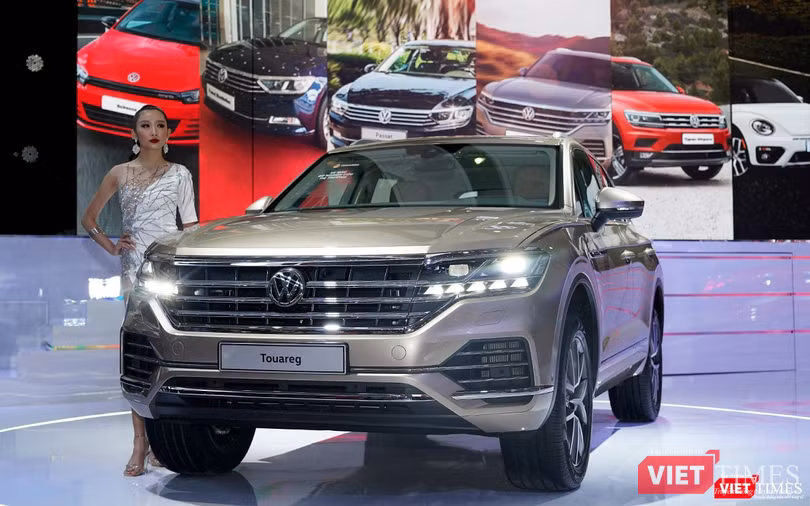 VW Touareg 2019 được trưng bày để thăm dò ý kiến khách hàng.