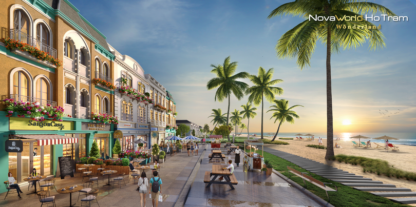 Quy hoạch ngành hàng đa dạng cùng vị trí “vàng” mang lại giá trị cho dòng shophouse biển Wonderland.