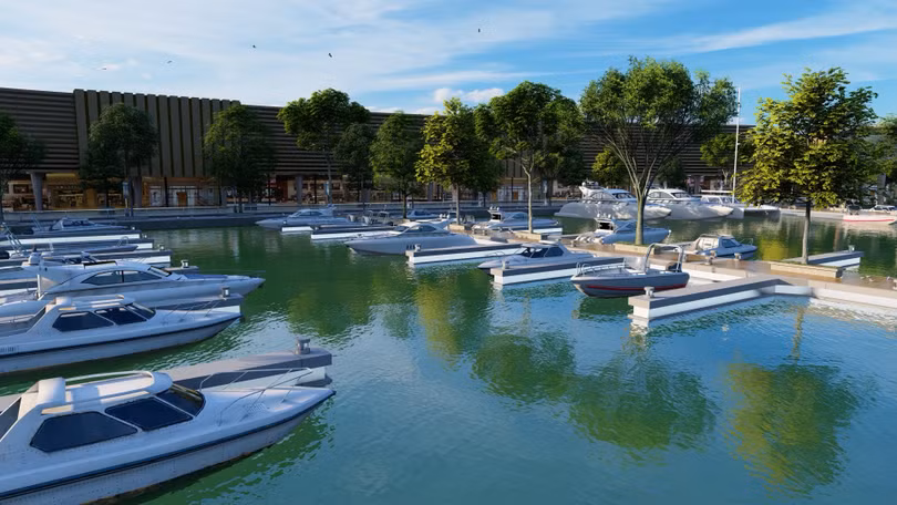 Aqua City phát triển đầy đủ và đồng bộ loạt tiện ích đẳng cấp. (Ảnh: Bến du thuyền 5 sao tại Aqua City)