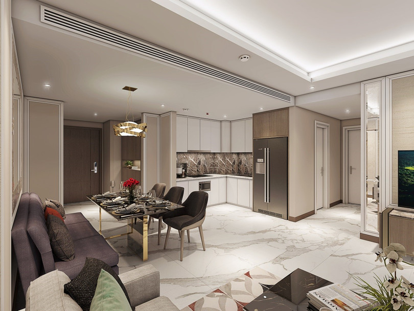 Thiết kế được trau chuốt đến từng chi tiết trong các căn hộ King Palace