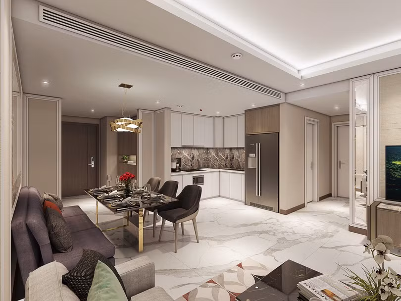 Thiết kế được trau chuốt đến từng chi tiết trong các căn hộ King Palace