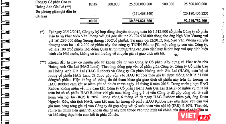 Báo cáo tài chính đã được kiểm toán của FPT Capital.