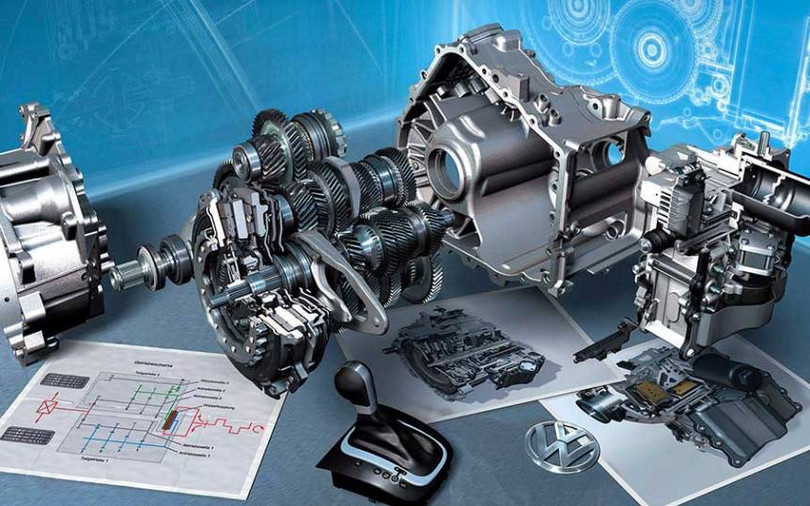 Cấu tạo của hộp số ly hợp kép DSG của Volkswagen.