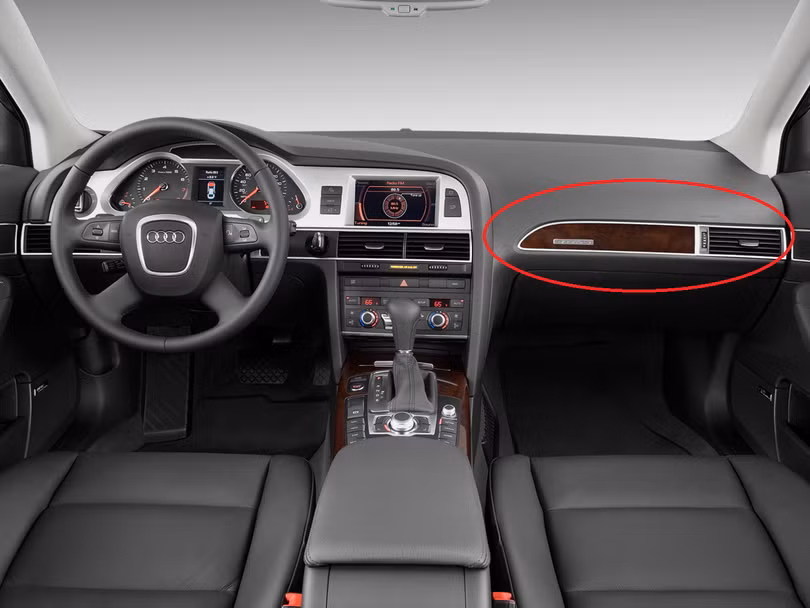 Lỗi túi khí trên xe Audi A6 chỉ xảy ra ở khu vực ghế phụ phía trước.