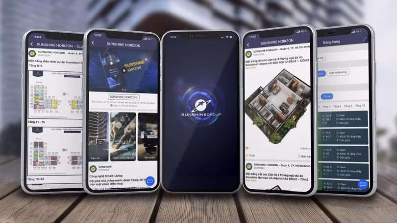 Khách hàng dễ dàng tiếp cận tài liệu về dự án ngay lập tức thông qua các tính năng của Sunshine App