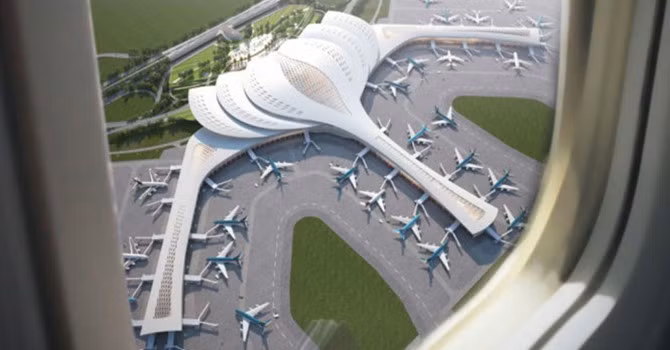 Phối cảnh sân bay Long Thành. Nguồn: Internet