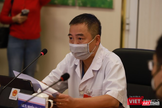 PGS.TS.BS. Nguyễn Lân Hiếu - Giám đốc Bệnh viện Đại học Y Hà Nội tại buổi khai trương nền tảng hỗ trợ tư vấn khám, chữa bệnh từ xa