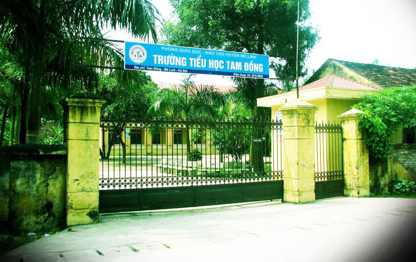 Trưởng Tiểu học Tam Đồng, huyện Mê Linh. Ảnh: Trường Tiểu học Tam Đồng