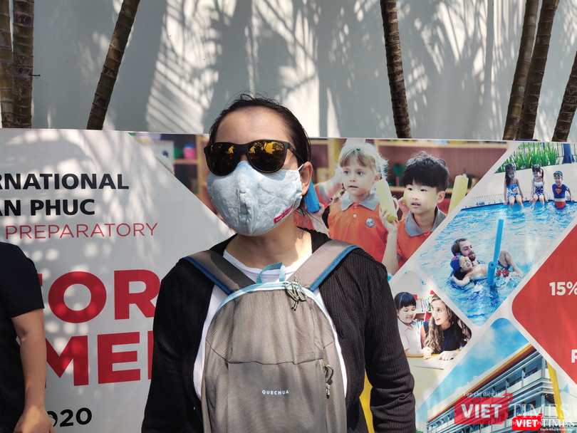Chị P.T.M.T. – phụ huynh có con học lớp 2 tại Trường Quốc tế Singapore. Ảnh: Minh Thúy