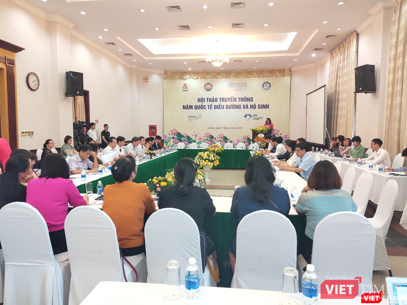 Toàn cảnh hội thảo truyền thông Năm Quốc tế về điều dưỡng – hộ sinh được tổ chức vào chiều nay (27/5). Ảnh: Minh Thúy