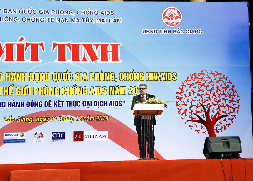 Ông Eamonn Murphy- Giám đốc Chương trình phối hợp của Liên hợp quốc về HIV và AIDS (UNAIDS) khu vực châu Á-Thái Bình Dương