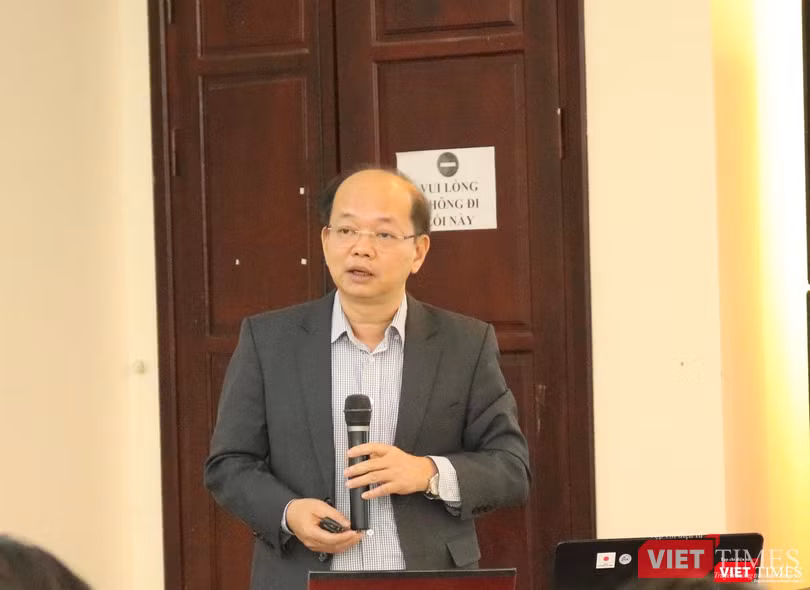 Ông Nguyễn Tất Thao phát biểu tại Hội nghị tổng kết 5 năm thực hiện Luật BHYT và xin ý kiến dự thảo Luật BHYT sửa đổi