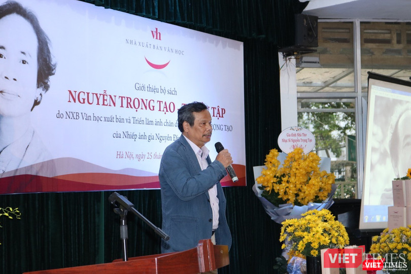 Nhà thơ Trần Quang Quý – Trưởng nhóm biên soạn bộ sách "Nguyễn Trọng Tạo - Tuyển tập" Nhà thơ Trần Quang Quý – Trưởng nhóm biên soạn bộ sách "Nguyễn Trọng Tạo - Tuyển tập"