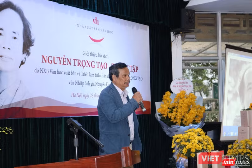 Nhà thơ Trần Quang Quý – Trưởng nhóm biên soạn bộ sách "Nguyễn Trọng Tạo - Tuyển tập"