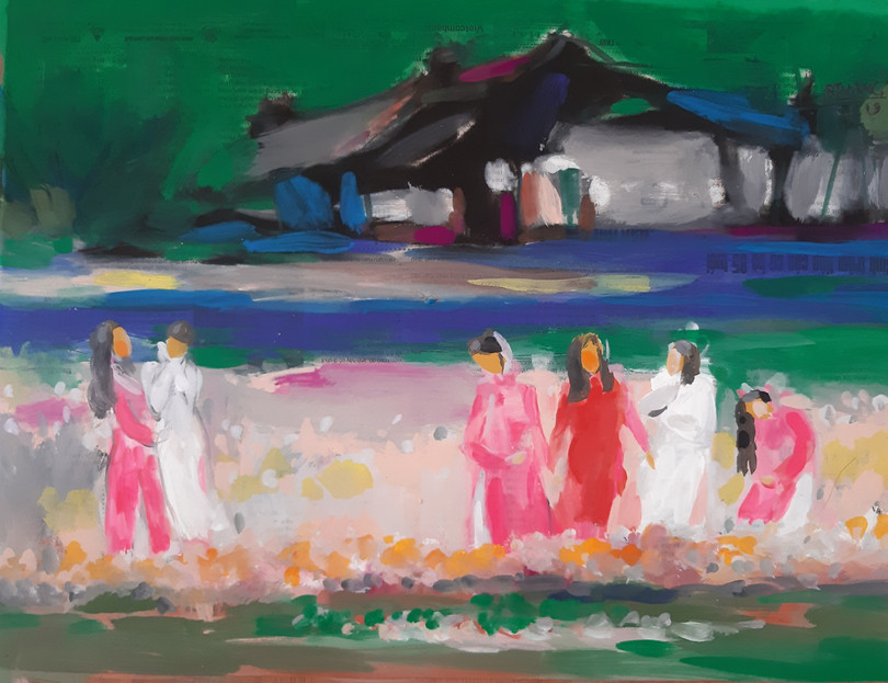 Tranh của họa sĩ Nguyễn Quốc Thắng Tranh của họa sĩ Nguyễn Quốc Thắng