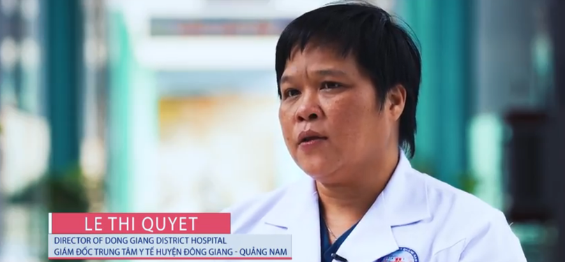 BS. Lê Thị Quyết - Giám đốc Trung tâm Y tế huyện Đông Giang. Ảnh: Trung tâm Y tế huyện Đông Giang