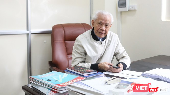 GS. Hồ Ngọc Đại - "Cha đẻ" của bộ SGK công nghệ giáo dục. Ảnh: Minh Thúy