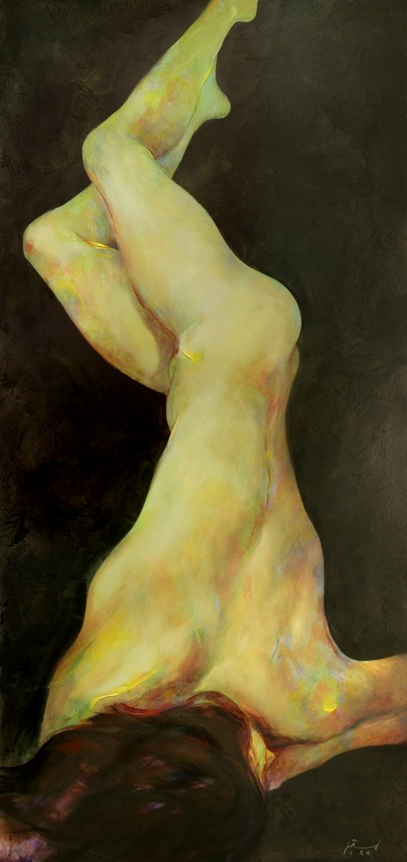 Tranh của họa sĩ Doãn Hoàng Lâm. Ảnh: HSCC