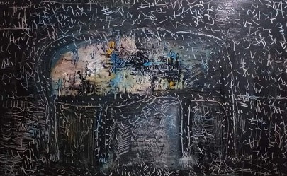 Tranh của họa sĩ Bùi Hoàng Dương. Ảnh: HSCC