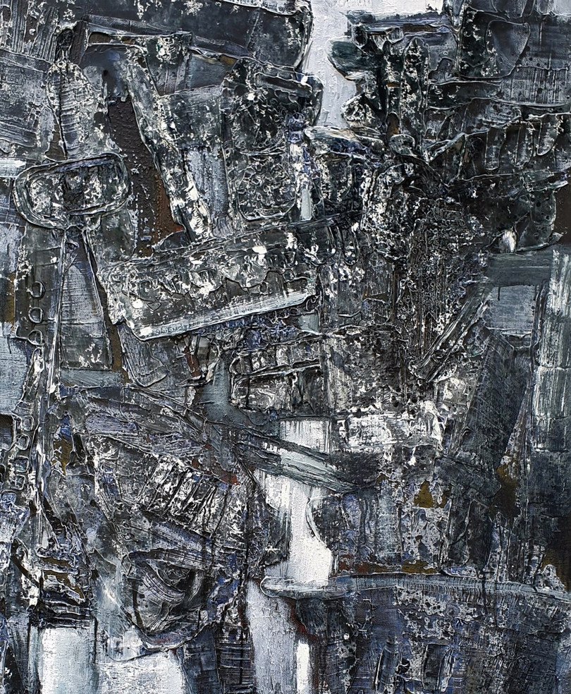 Tranh của họa sĩ Hùng Rô. Ảnh: HSCC