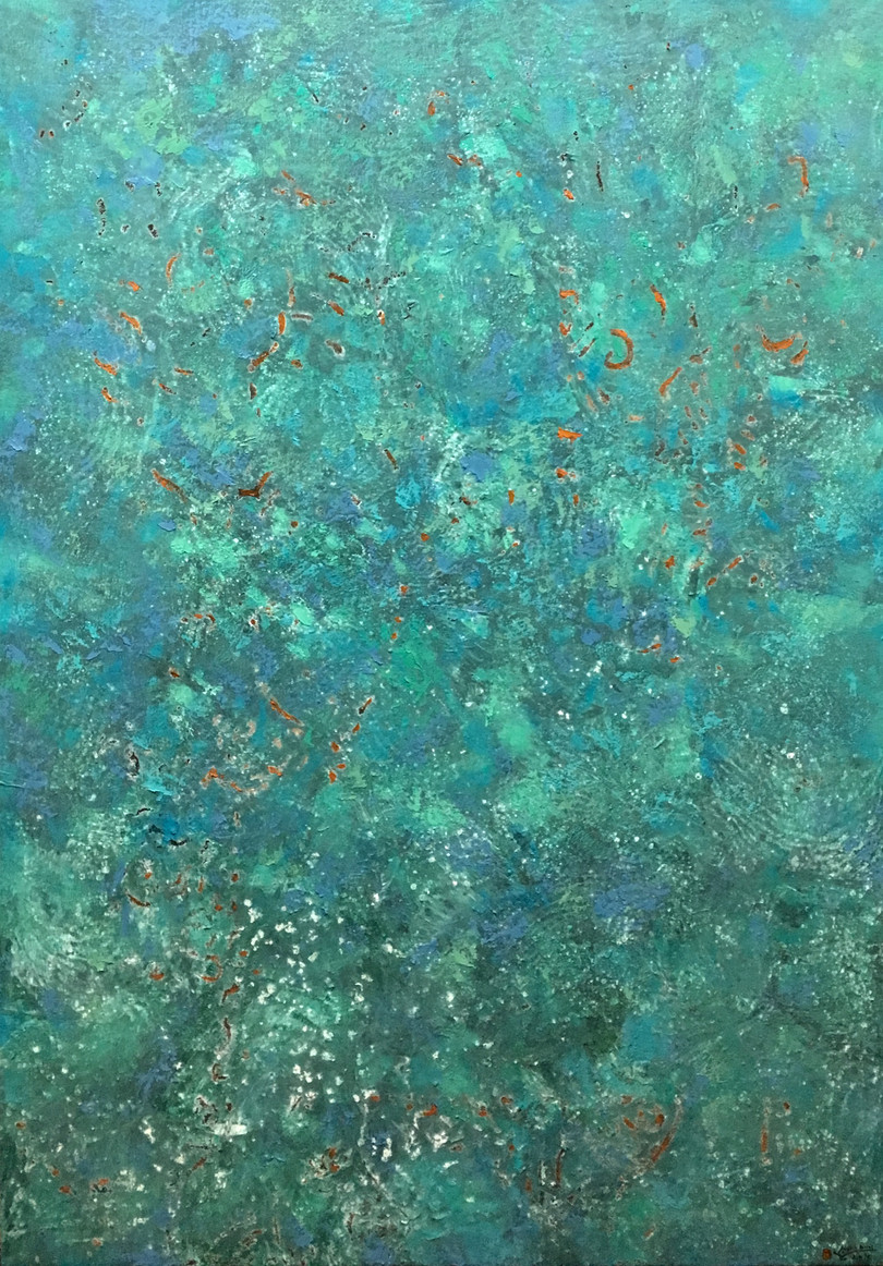 Tranh của họa sĩ Khổng Đỗ Duy. Ảnh: HSCC