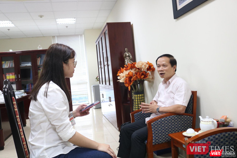 Ông Phạm Tất Thắng trong buổi trò chuyện với VietTimes.