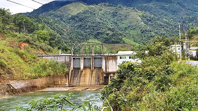 Một công trình thủy điện trên sông Miện ở Hà Giang.