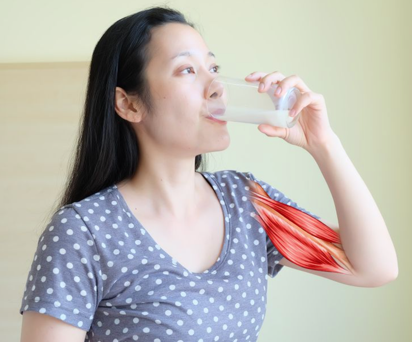 Sữa giúp tăng khối lượng cơ nạc (Ảnh: Brightside)