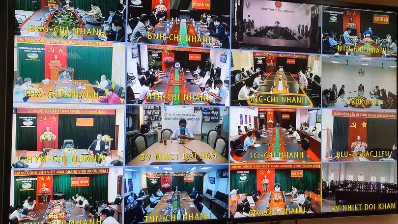 Điểm cầu tại các địa phương trên cả nước. Ảnh: Tuấn Dũng